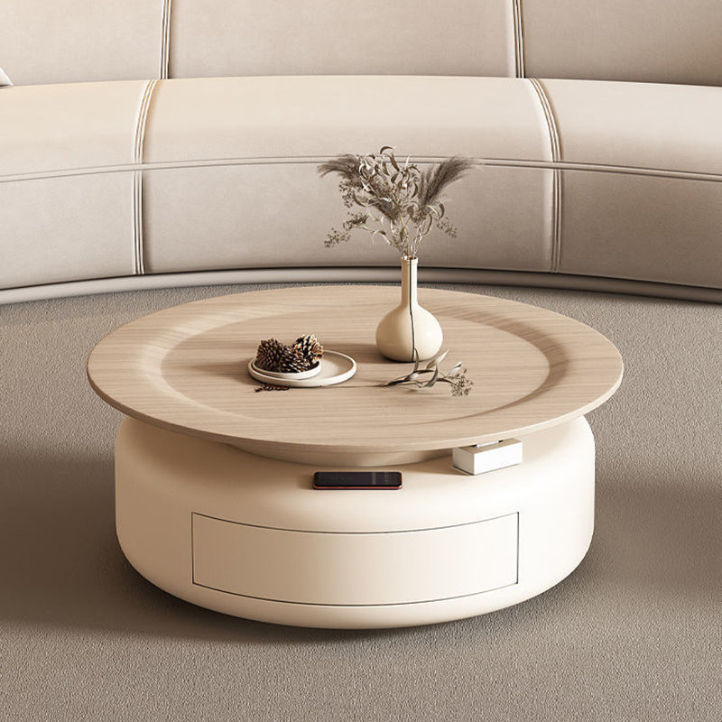 Nordic Steel Wood Coffee Table 1-Drawer