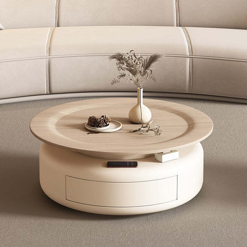 Nordic Steel Wood Coffee Table 1-Drawer