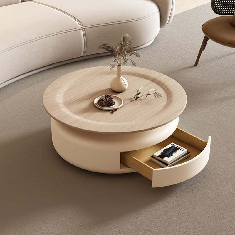 Nordic Steel Wood Coffee Table 1-Drawer