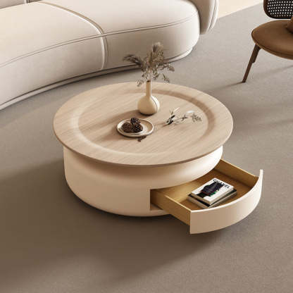 Nordic Steel Wood Coffee Table 1-Drawer