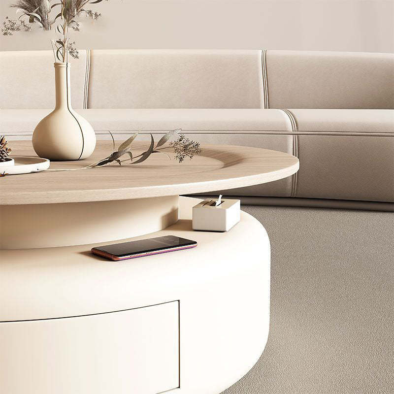 Nordic Steel Wood Coffee Table 1-Drawer