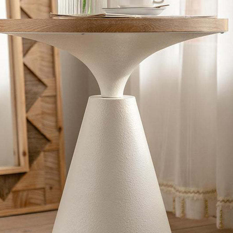 Vintage Magnesium Oxide Wood End Table