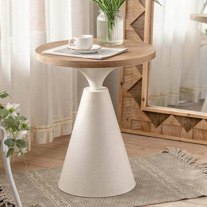 Vintage Magnesium Oxide Wood End Table