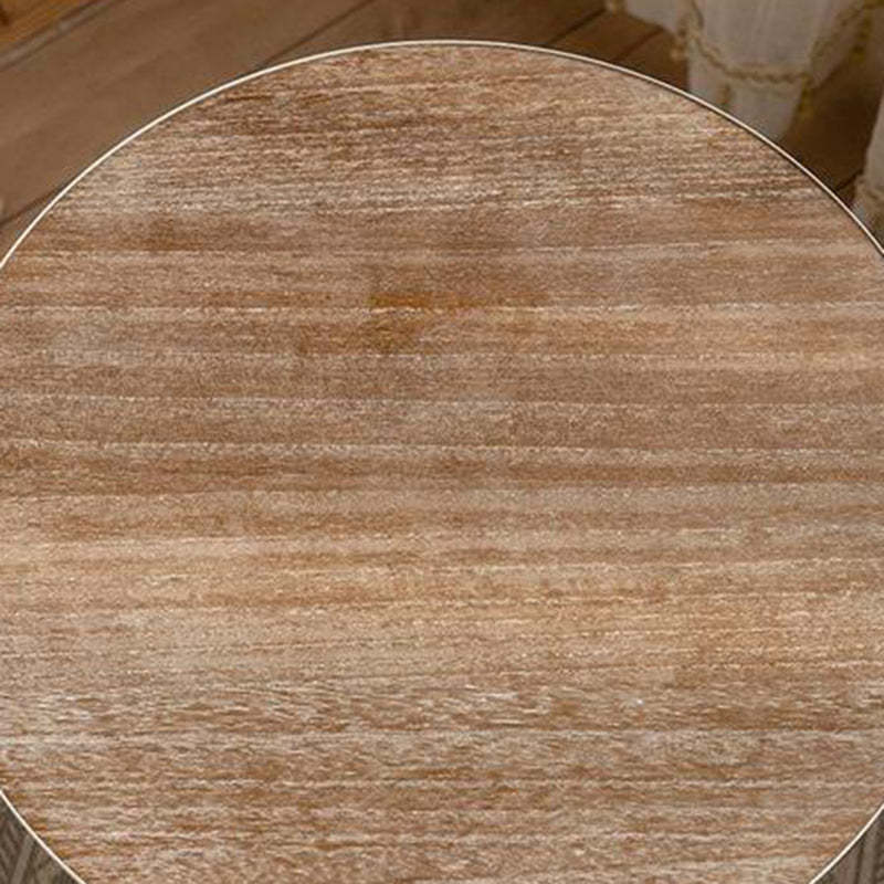 Vintage Magnesium Oxide Wood End Table