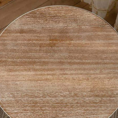Vintage Magnesium Oxide Wood End Table