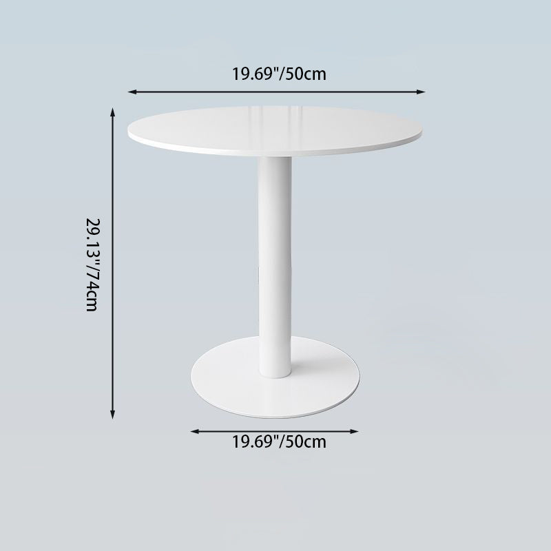 Nordic Round Steel Wood End Table