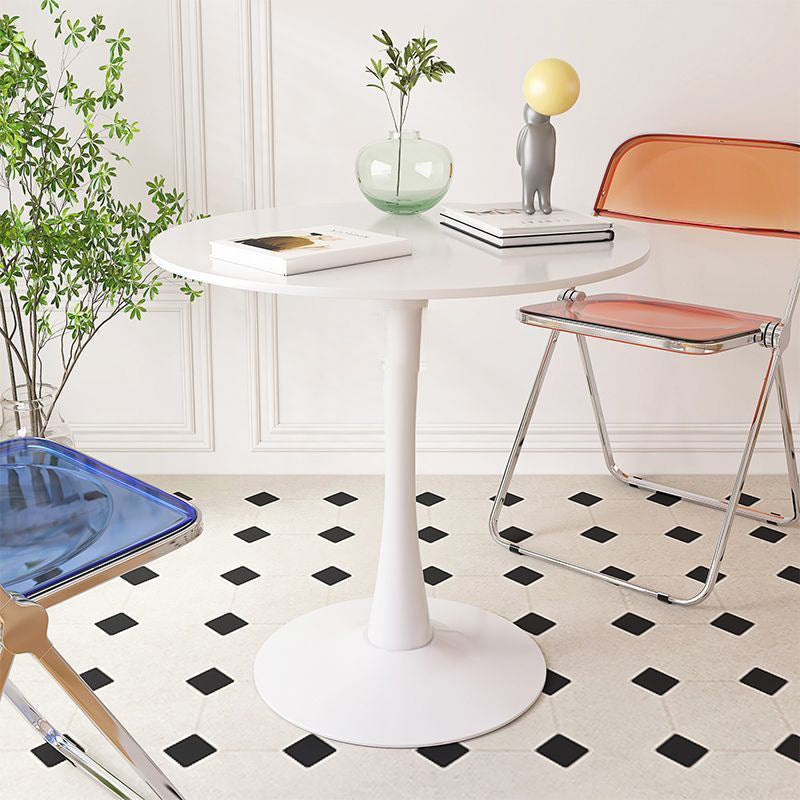 Nordic Round Steel Wood End Table