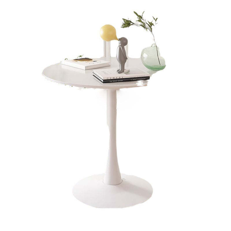 Nordic Round Steel Wood End Table