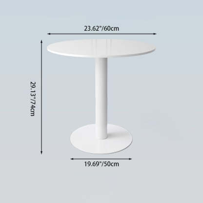 Nordic Round Steel Wood End Table