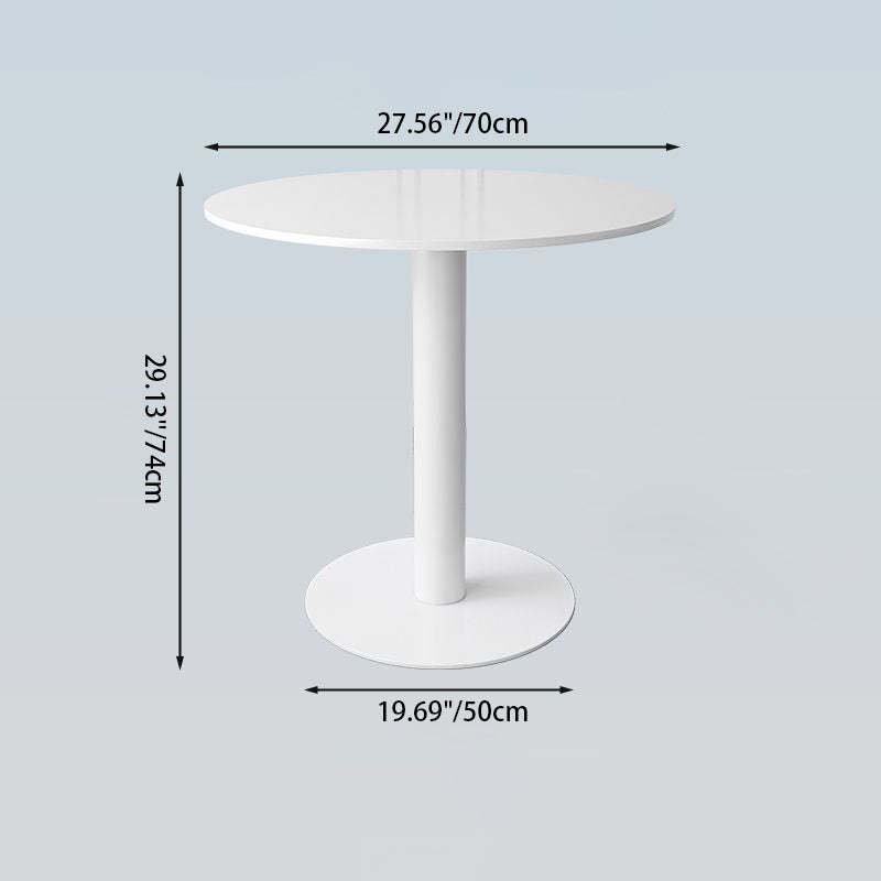 Nordic Round Steel Wood End Table