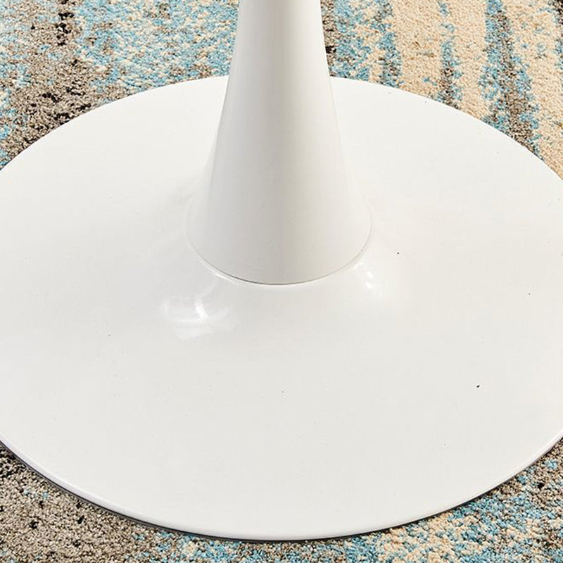 Nordic Round Steel Wood End Table