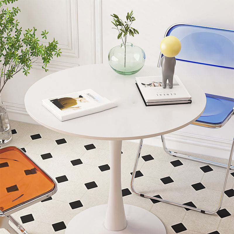 Nordic Round Steel Wood End Table