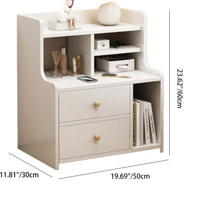 Nordic Wood Nightstand 2/3-Drawer