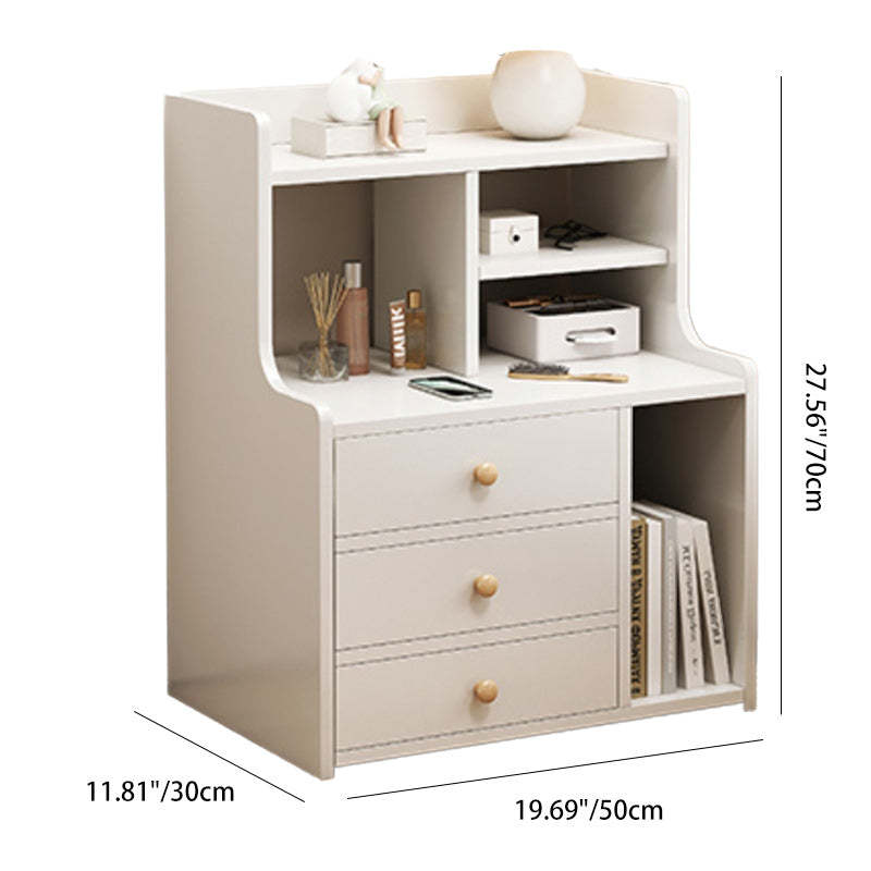 Nordic Wood Nightstand 2/3-Drawer