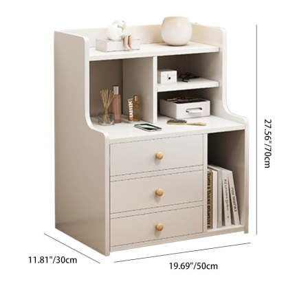 Nordic Wood Nightstand 2/3-Drawer