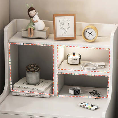 Nordic Wood Nightstand 2/3-Drawer