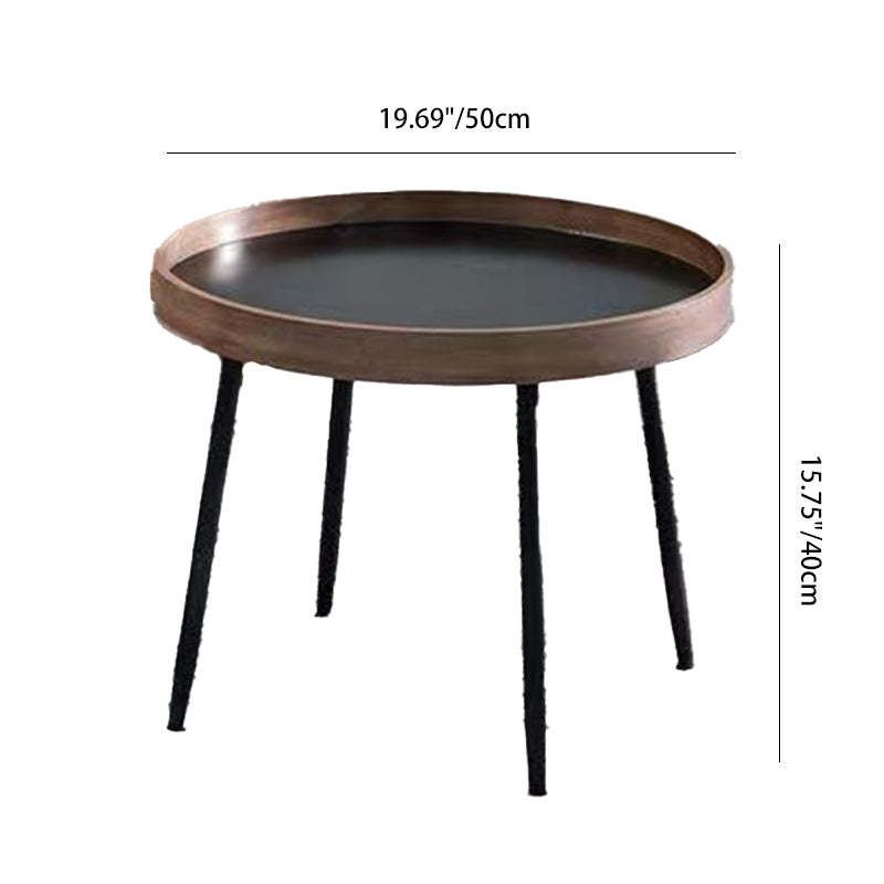 Scandinavian Iron Wood Coffee Table