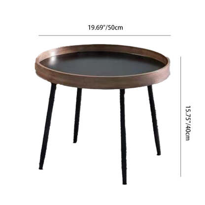 Scandinavian Iron Wood Coffee Table