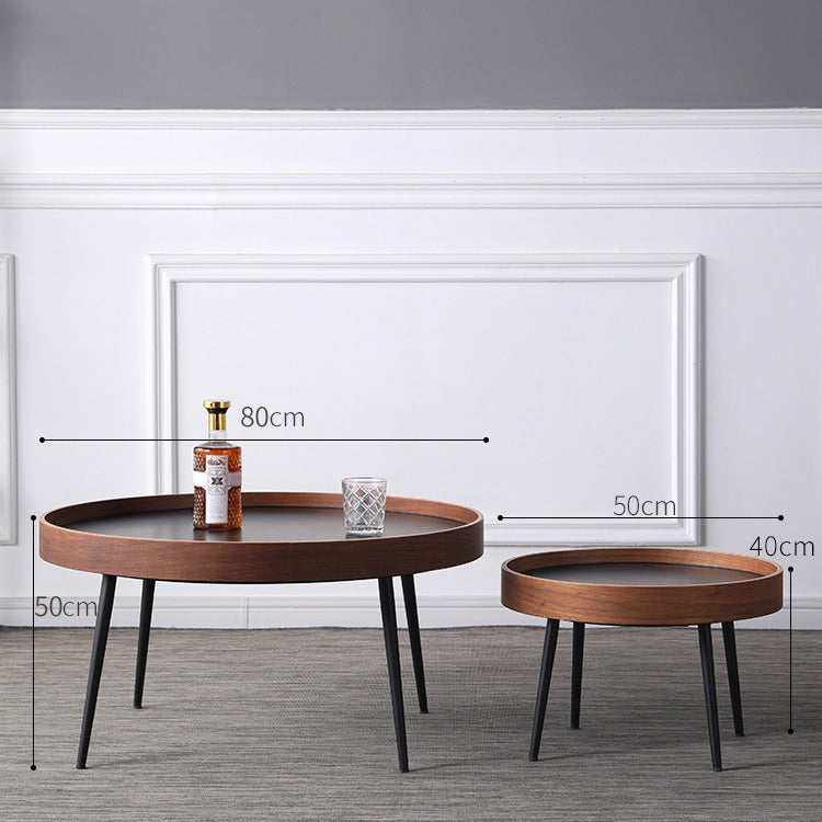 Scandinavian Iron Wood Coffee Table