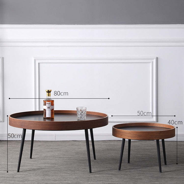 Scandinavian Iron Wood Coffee Table