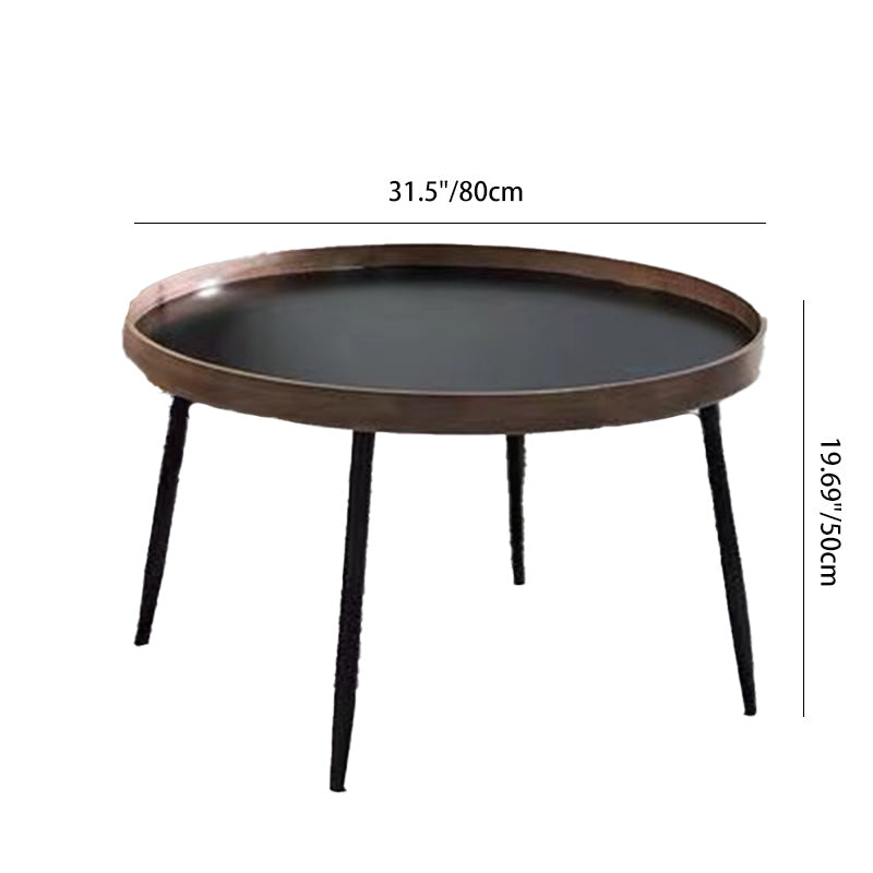 Scandinavian Iron Wood Coffee Table