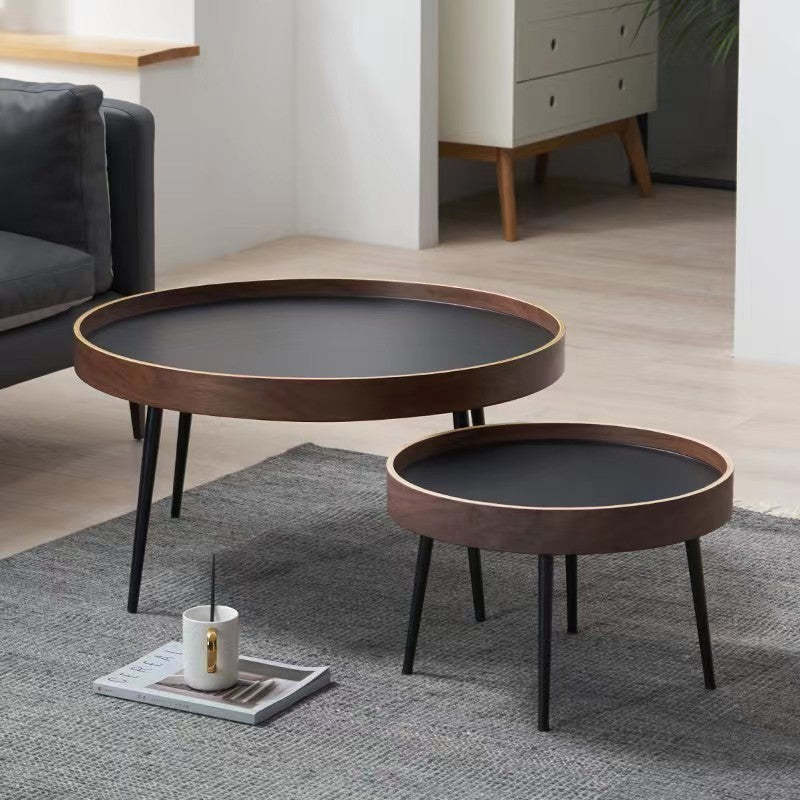 Scandinavian Iron Wood Coffee Table