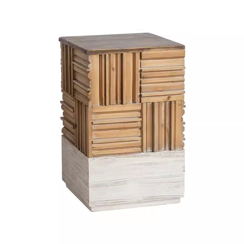 Vintage Wood End Table