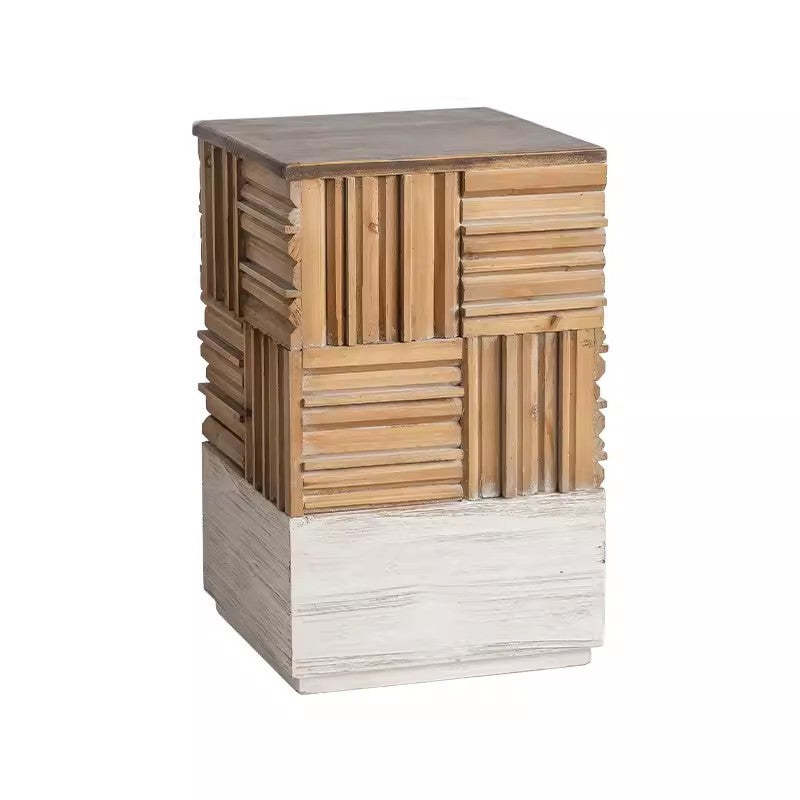 Vintage Wood End Table
