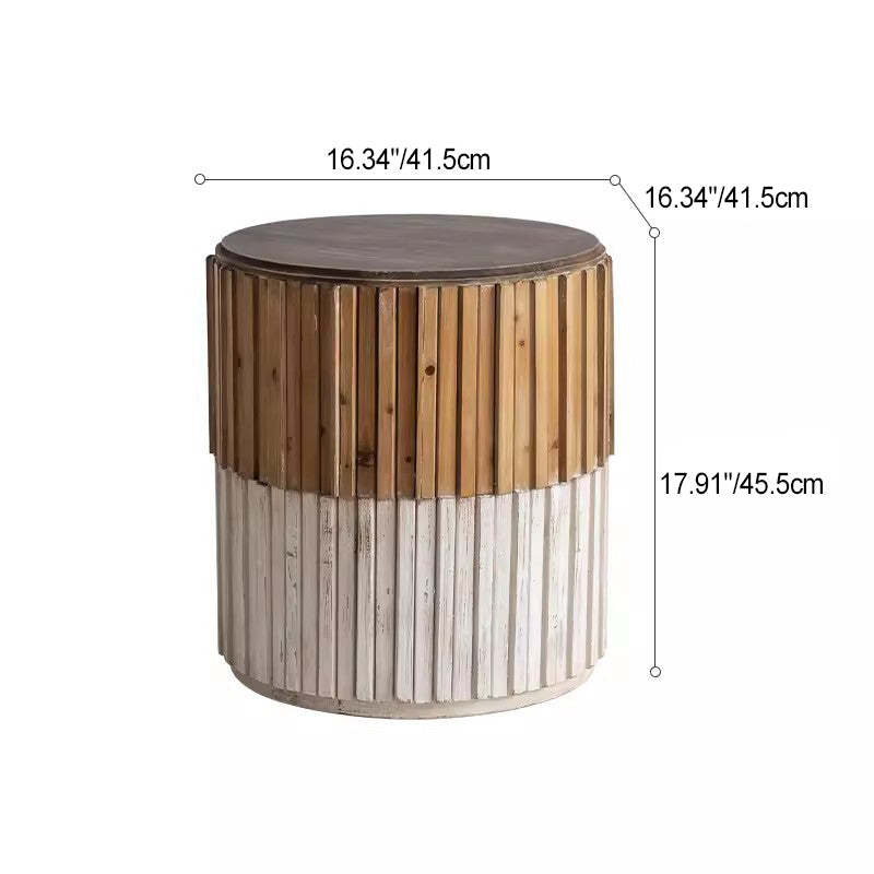Vintage Wood End Table