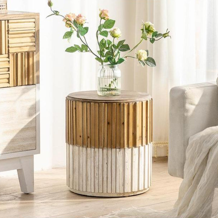 Vintage Wood End Table