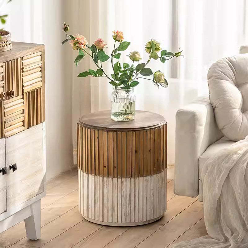 Vintage Wood End Table