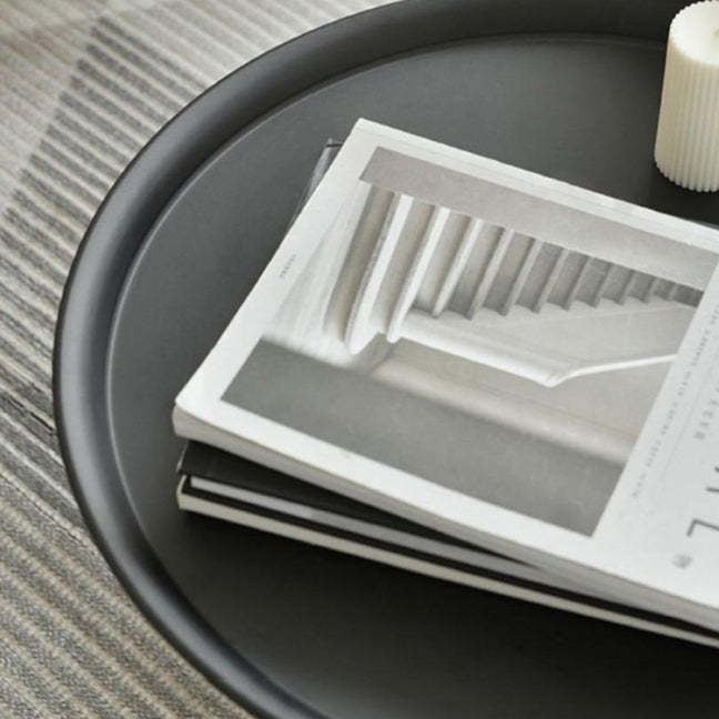Minimalist Round Iron End Table
