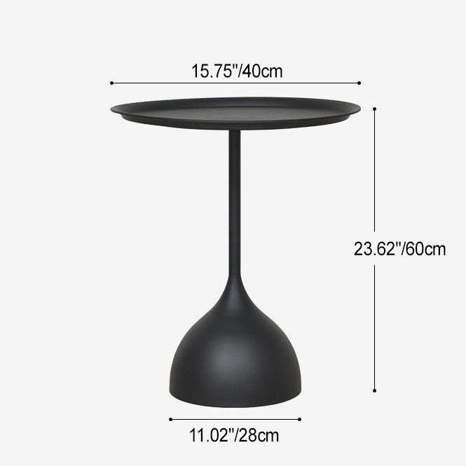 Minimalist Round Iron End Table