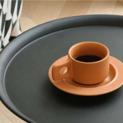 Minimalist Round Iron End Table
