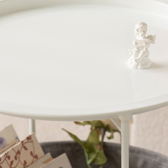 Minimalist Iron Fabric End Table 2-Tier
