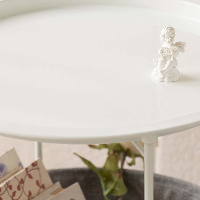 Minimalist Iron Fabric End Table 2-Tier