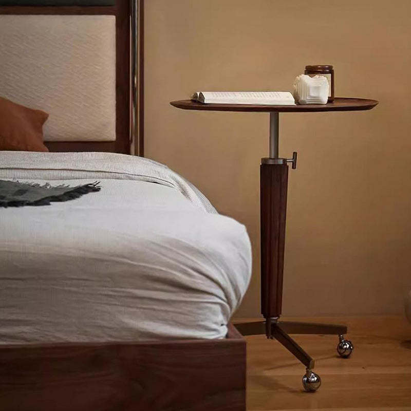 Vintage Aluminum Wood End Table