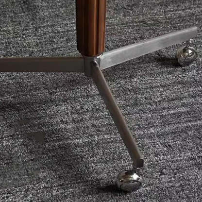 Vintage Aluminum Wood End Table