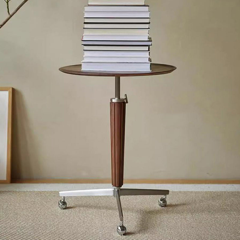 Vintage Aluminum Wood End Table