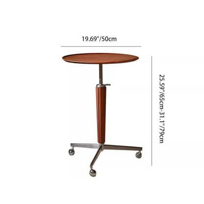 Vintage Aluminum Wood End Table