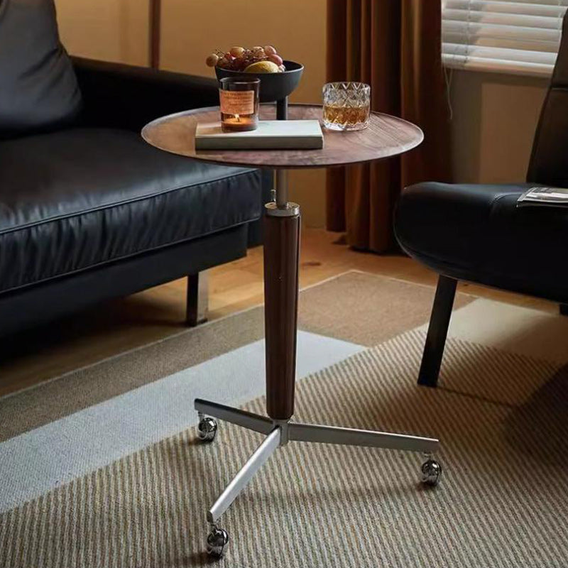 Vintage Aluminum Wood End Table