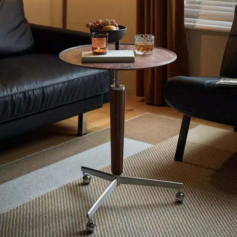 Vintage Aluminum Wood End Table