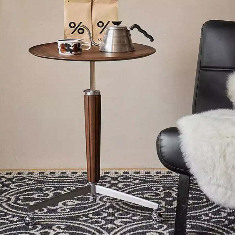 Vintage Aluminum Wood End Table