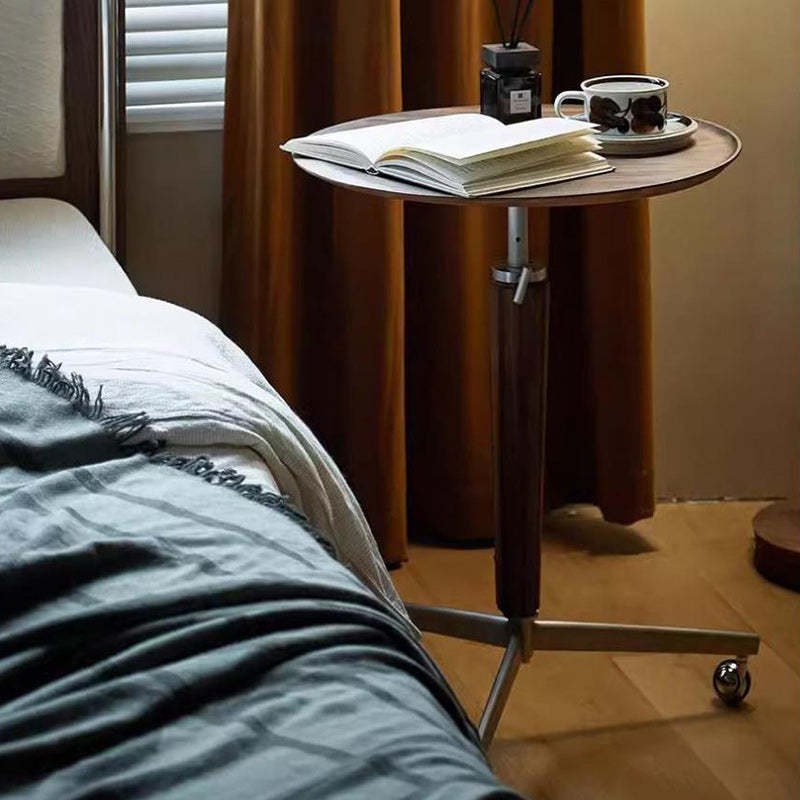 Vintage Aluminum Wood End Table