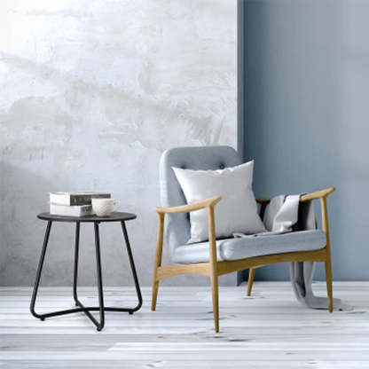 Minimalist Round Iron End Table