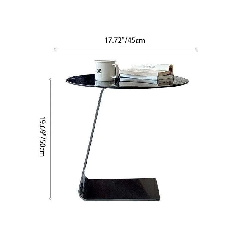 Minimalist Steel Glass Coffee Table