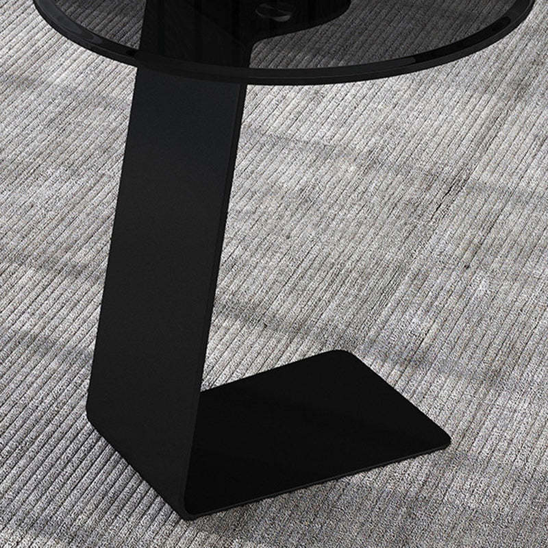 Minimalist Steel Glass Coffee Table