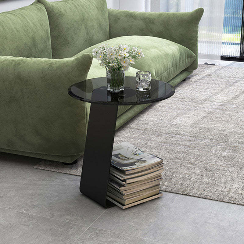 Minimalist Steel Glass Coffee Table