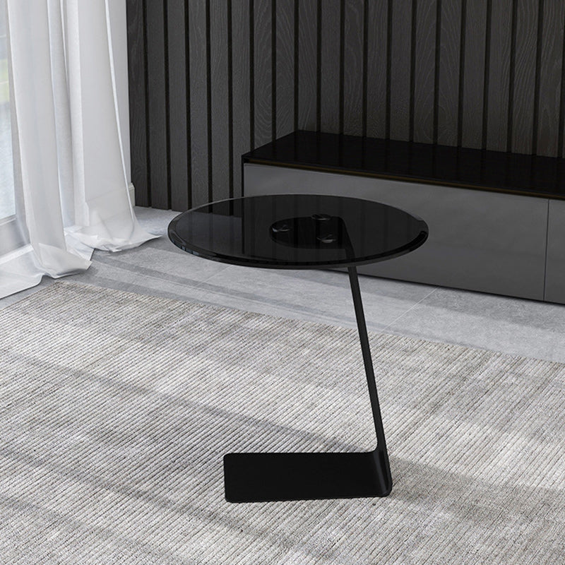 Minimalist Steel Glass Coffee Table