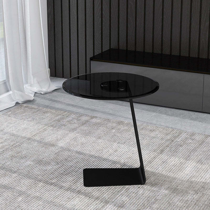 Minimalist Steel Glass Coffee Table